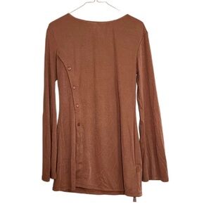 Front Slit Knit Loungewear Sleep shirt Top Size L NWT